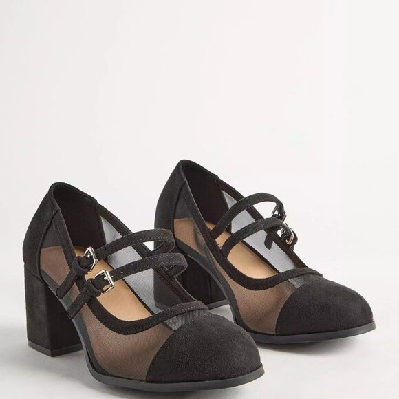 Torrid Mesh Mary-Jane Heel (WW) - Picture 1 of 9